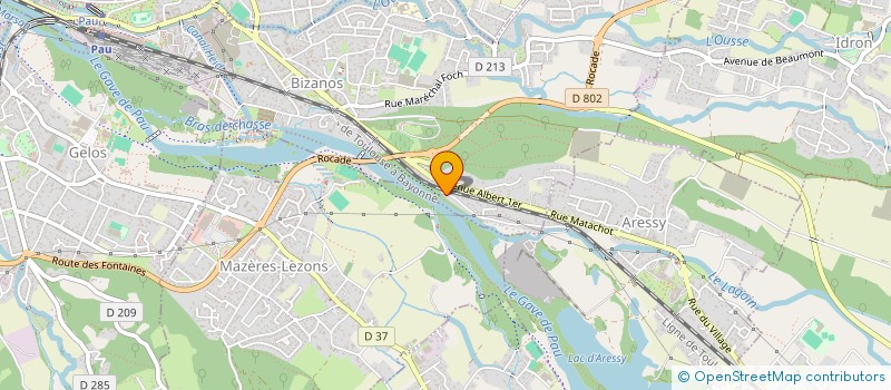 localisation de l'entreprise MONSIEUR ALEXANDER HURTH  BIZANOS