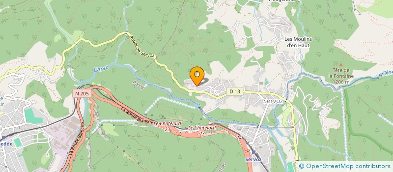 localisation de l'entreprise MONSIEUR ALEXANDER WATTON  SERVOZ