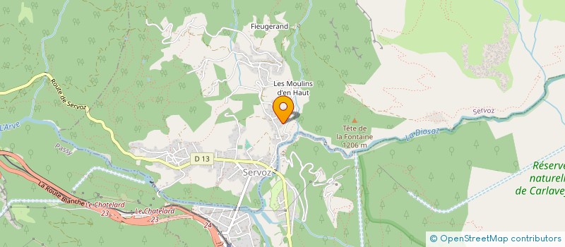 localisation de l'entreprise MONSIEUR ALEXANDER WHITE  SERVOZ