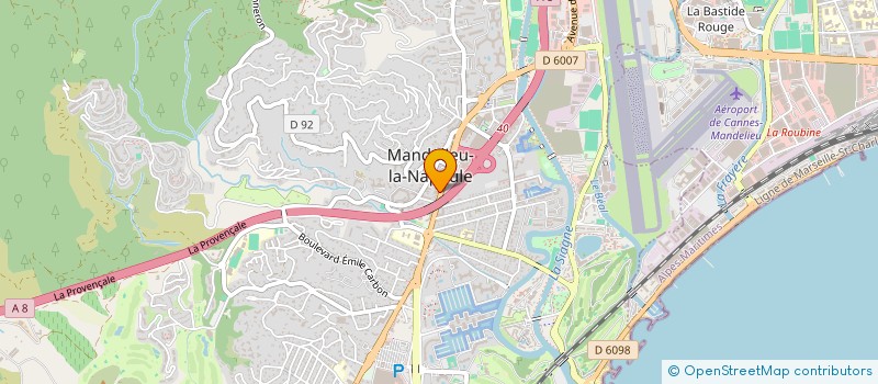 localisation de l'entreprise MONSIEUR ALEXANDR CARAMAN  MANDELIEU-LA-NAPOULE