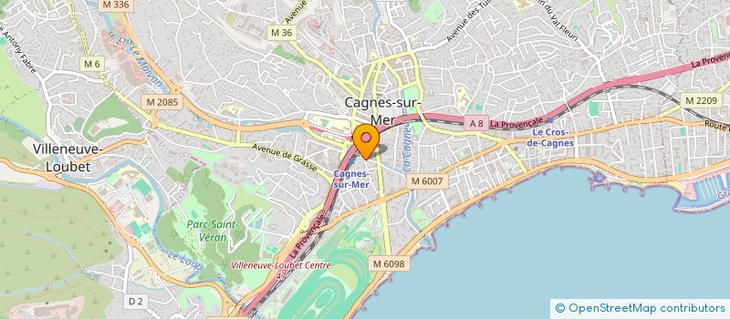 localisation de l'entreprise MONSIEUR ALEXANDR STRATULAT à CAGNES-SUR-MER