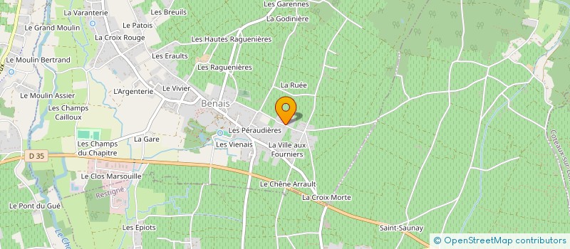 localisation de l'entreprise MONSIEUR ALEXANDRE ABELLARD  BENAIS