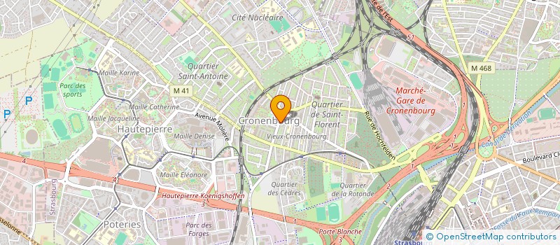 localisation de l'entreprise MONSIEUR ALEXANDRE ABS à STRASBOURG