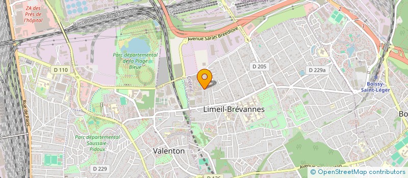 localisation de l'entreprise MONSIEUR ALEXANDRE AGBASSE  LIMEIL-BREVANNES