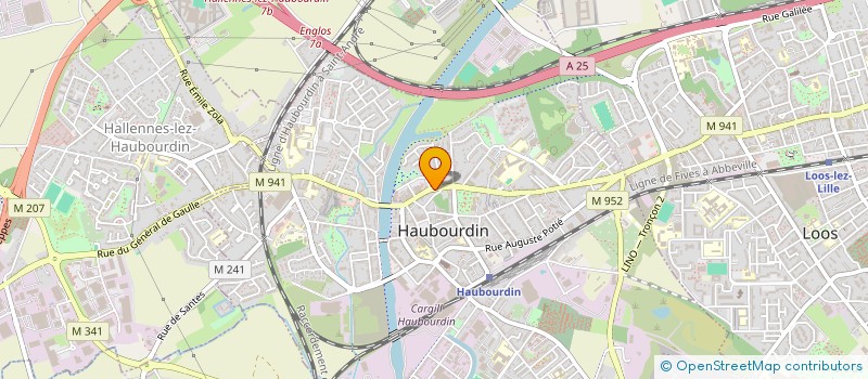 localisation de l'entreprise MONSIEUR ALEXANDRE AGNERAY  HAUBOURDIN