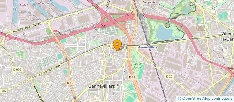 localisation de l'entreprise MONSIEUR ALEXANDRE AKAR à GENNEVILLIERS