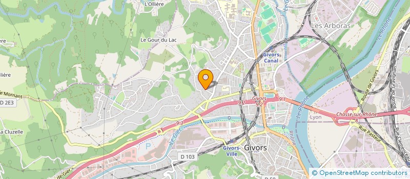 localisation de l'entreprise MONSIEUR ALEXANDRE AKAR  GIVORS