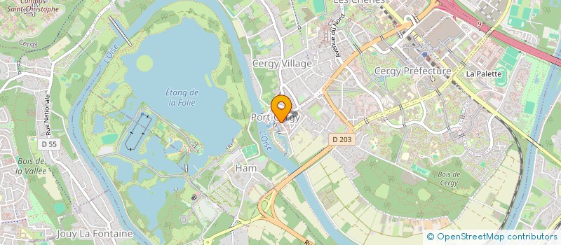 localisation de l'entreprise MONSIEUR ALEXANDRE ALIX  CERGY