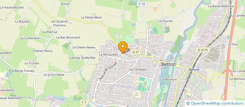 localisation de l'entreprise MONSIEUR ALEXANDRE ALLAIN  BETTON