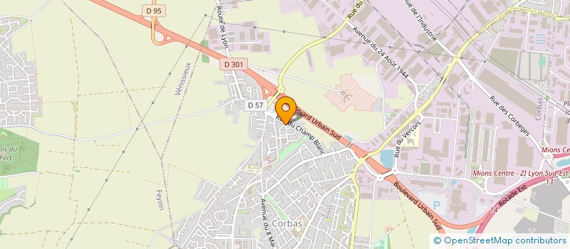 localisation de l'entreprise MONSIEUR ALEXANDRE ALLIGUIE à CORBAS