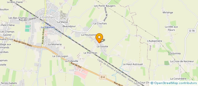 localisation de l'entreprise MONSIEUR ALEXANDRE ALLOT  LA FRESNAIS