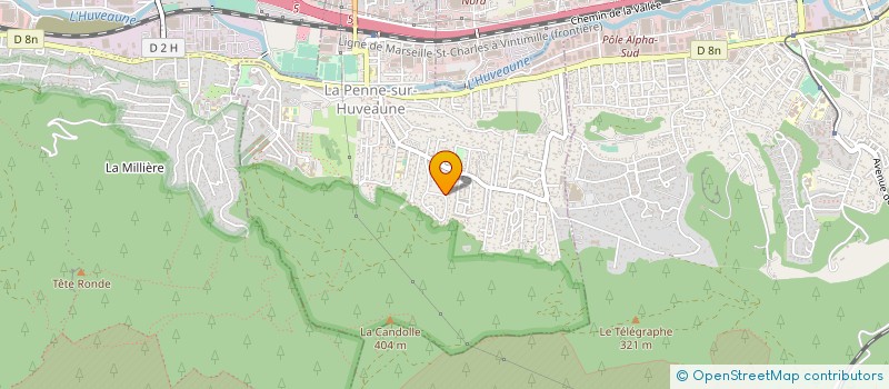 localisation de l'entreprise MONSIEUR ALEXANDRE ALOE  LA PENNE-SUR-HUVEAUNE