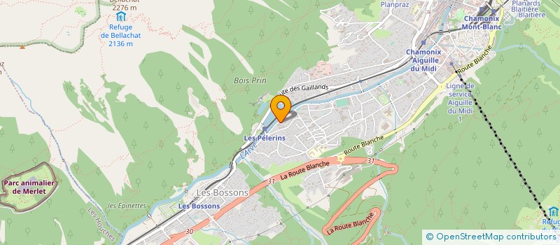 localisation de l'entreprise MONSIEUR ALEXANDRE ALVARINAS  CHAMONIX-MONT-BLANC