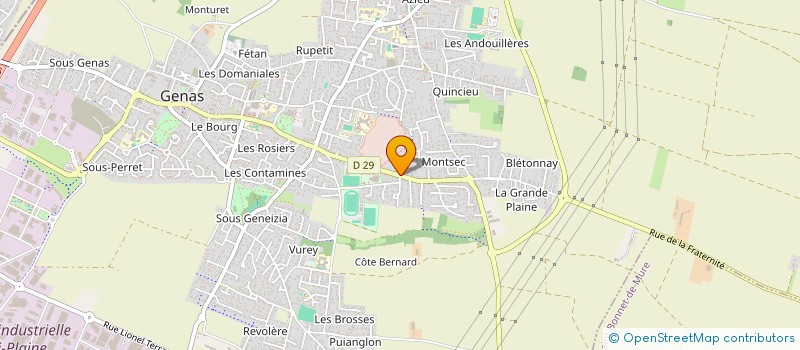 localisation de l'entreprise MONSIEUR ALEXANDRE ALVES BERNARD  GENAS