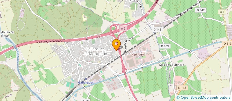 localisation de l'entreprise MONSIEUR ALEXANDRE AMOU à GALLARGUES-LE-MONTUEUX