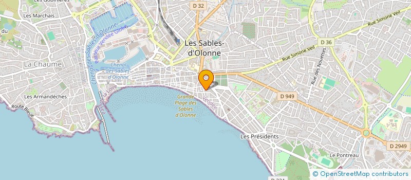 localisation de l'entreprise MONSIEUR ALEXANDRE ANCEAUX à LES SABLES D'OLONNE