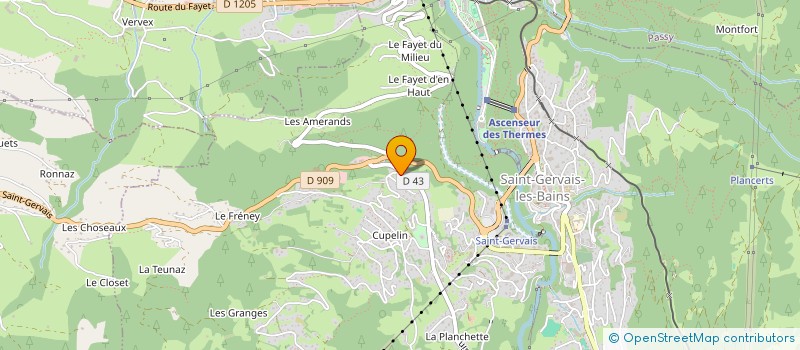 localisation de l'entreprise MONSIEUR ALEXANDRE ANDRE  SAINT-GERVAIS-LES-BAINS