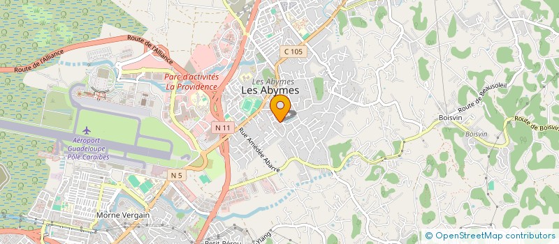 localisation de l'entreprise MONSIEUR ALEXANDRE ARIBO à LES ABYMES