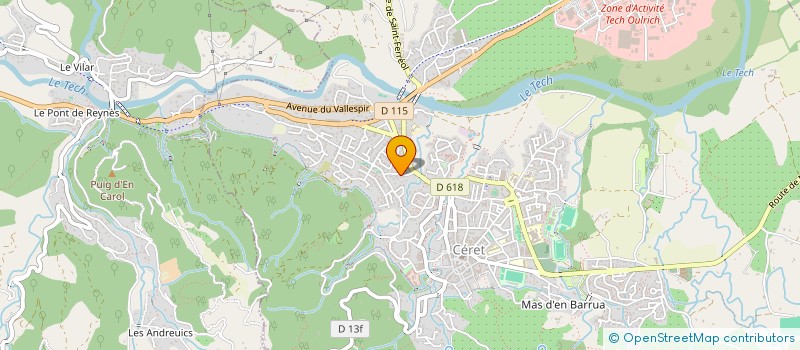 localisation de l'entreprise MONSIEUR ALEXANDRE ARNAUDIES  CERET