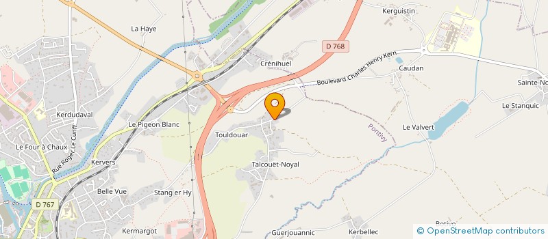 localisation de l'entreprise MONSIEUR ALEXANDRE ARNOULD  PONTIVY