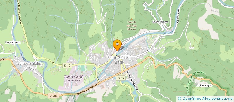 localisation de l'entreprise MONSIEUR ALEXANDRE AUBAGNAC à SAINT GENIEZ D'OLT ET D'AUBRAC