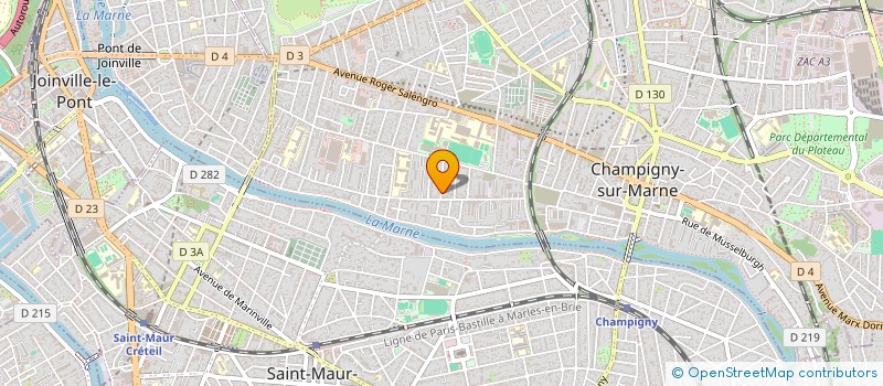 localisation de l'entreprise MONSIEUR ALEXANDRE AUBERT  CHAMPIGNY-SUR-MARNE