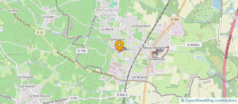 localisation de l'entreprise MONSIEUR ALEXANDRE AUCLAIR  ROMANECHE-THORINS