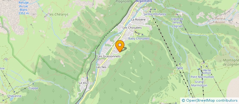 localisation de l'entreprise MONSIEUR ALEXANDRE AUDIBERT  CHAMONIX-MONT-BLANC