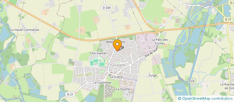 localisation de l'entreprise MONSIEUR ALEXANDRE AUFFRET  CHAVAGNE