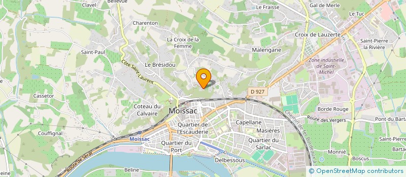 localisation de l'entreprise MONSIEUR ALEXANDRE AUJOULAT à MOISSAC