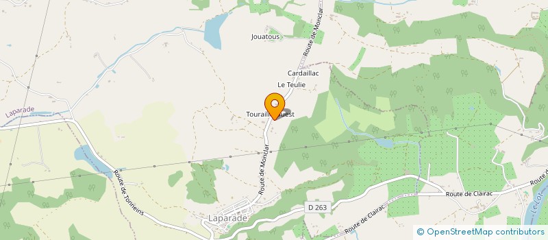 localisation de l'entreprise MONSIEUR ALEXANDRE AURIBAULT  LAPARADE