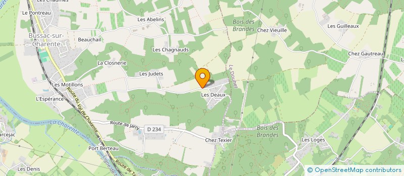 localisation de l'entreprise MONSIEUR ALEXANDRE AUSPERT  BUSSAC-SUR-CHARENTE