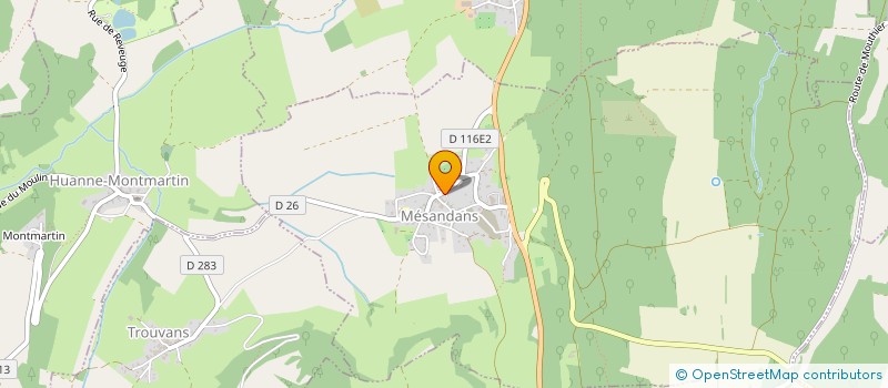 localisation de l'entreprise MONSIEUR ALEXANDRE BACHETTI  MESANDANS