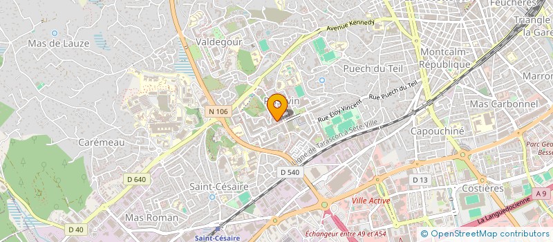 localisation de l'entreprise MONSIEUR ALEXANDRE BADAROUX  NIMES