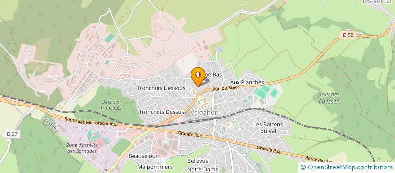 localisation de l'entreprise MONSIEUR ALEXANDRE BADIN  VALDAHON