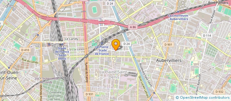 localisation de l'entreprise MONSIEUR ALEXANDRE BAJRAKTARVIC  AUBERVILLIERS