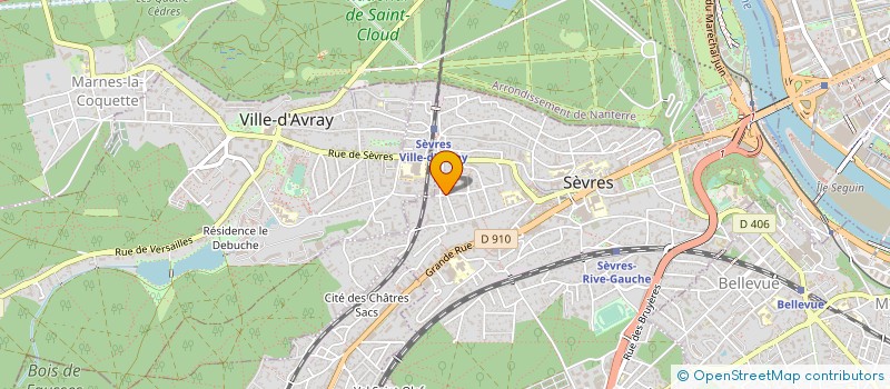 localisation de l'entreprise MONSIEUR ALEXANDRE BANNIER à SEVRES