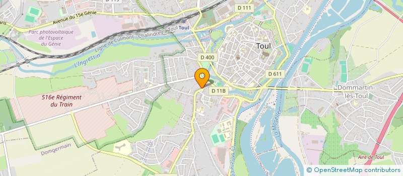 localisation de l'entreprise MONSIEUR ALEXANDRE BAPTISTA  TOUL