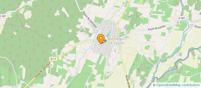 localisation de l'entreprise MONSIEUR ALEXANDRE BARAT  MONTSEGUR-SUR-LAUZON