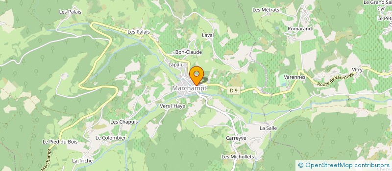 localisation de l'entreprise MONSIEUR ALEXANDRE BARBAUD  MARCHAMPT