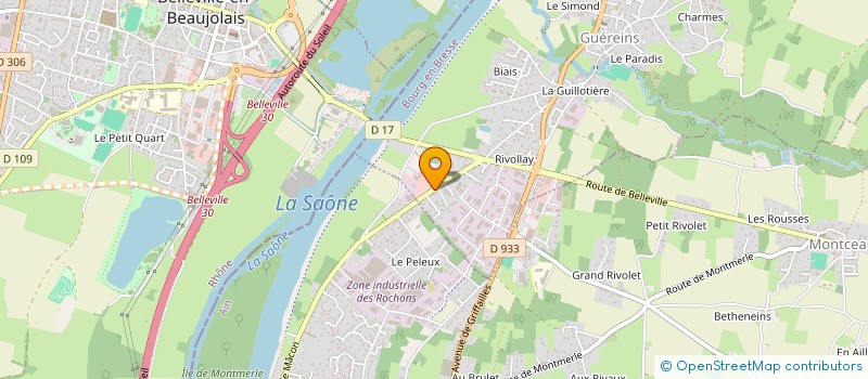 localisation de l'entreprise MONSIEUR ALEXANDRE BARBIER  GUEREINS