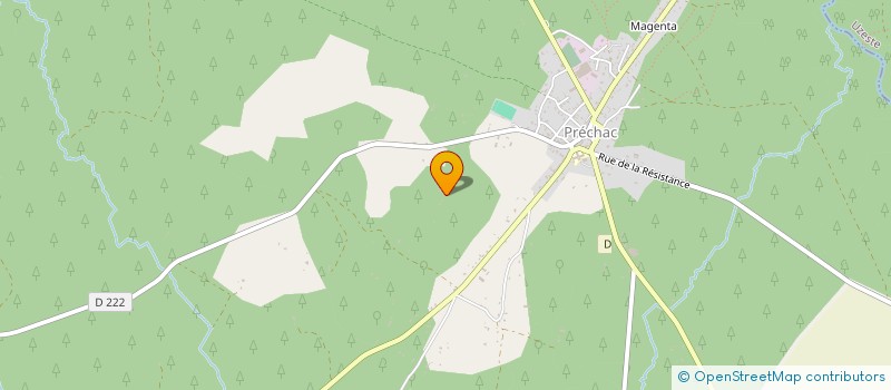 localisation de l'entreprise MONSIEUR ALEXANDRE BARDET  PRECHAC