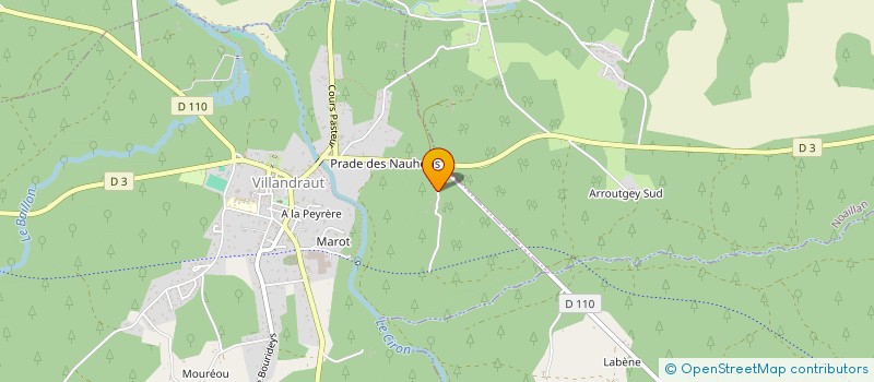 localisation de l'entreprise MONSIEUR ALEXANDRE BARDET  VILLANDRAUT