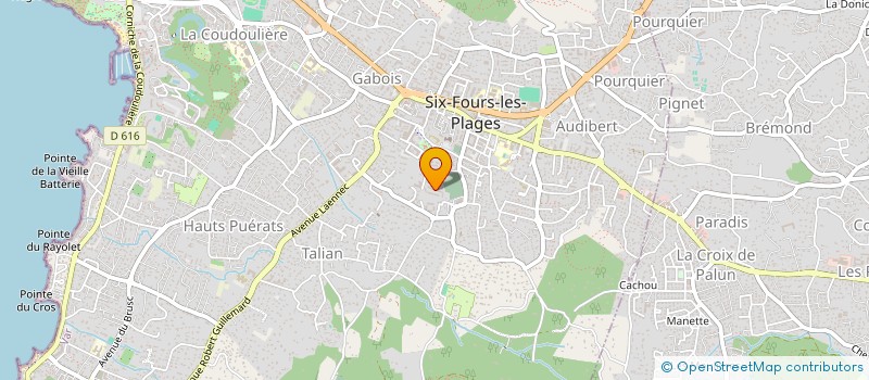 localisation de l'entreprise MONSIEUR ALEXANDRE BARDON  SIX-FOURS-LES-PLAGES