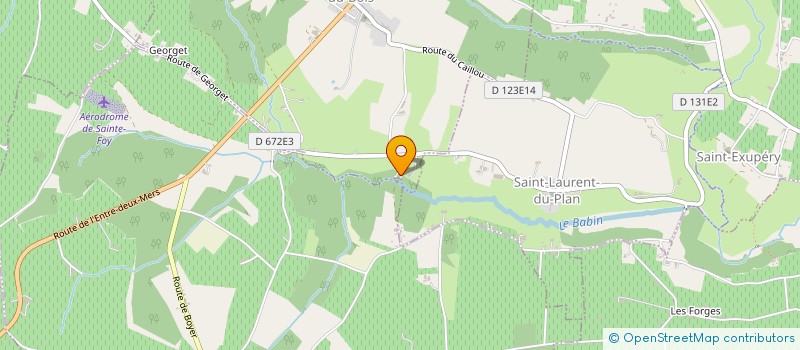 localisation de l'entreprise MONSIEUR ALEXANDRE BARONNET  SAINT-LAURENT-DU-BOIS