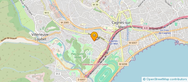 localisation de l'entreprise MONSIEUR ALEXANDRE BARRAT à CAGNES-SUR-MER