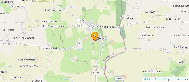 localisation de l'entreprise MONSIEUR ALEXANDRE BARRET  LA SELLE-GUERCHAISE