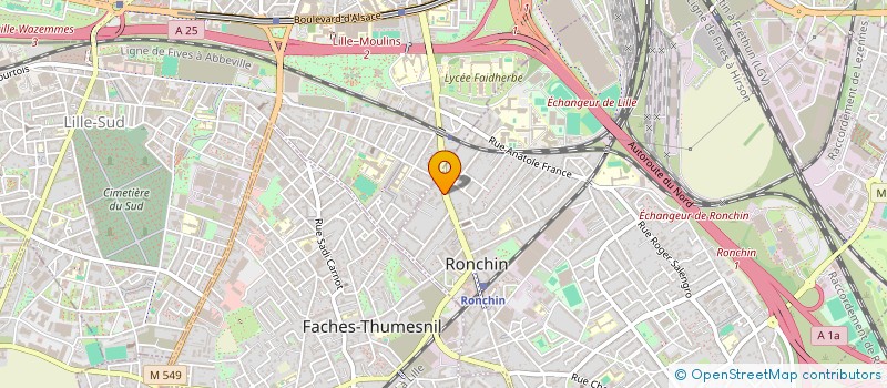 localisation de l'entreprise MONSIEUR ALEXANDRE BARRETO  RONCHIN