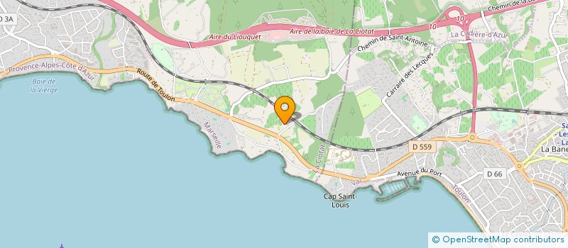 localisation de l'entreprise MONSIEUR ALEXANDRE BARRIERE à LA CIOTAT