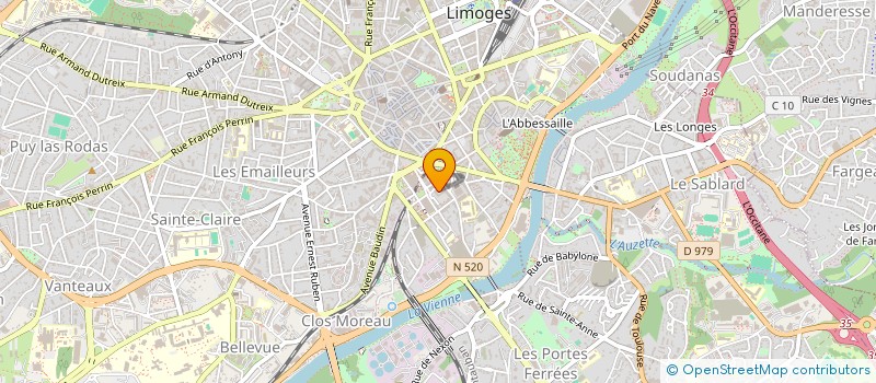 localisation de l'entreprise MONSIEUR ALEXANDRE BARROSO à LIMOGES
